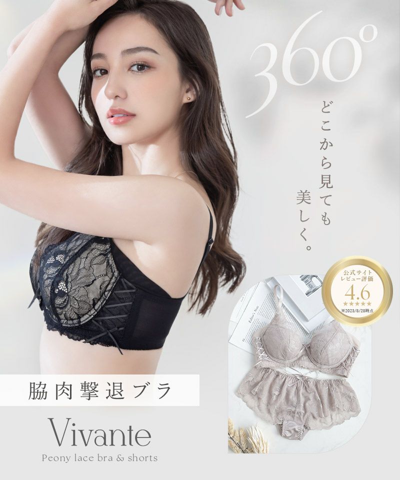 vivanteピオニーレースブラ【ブラ単品】 / 補正ブラに見えない脇