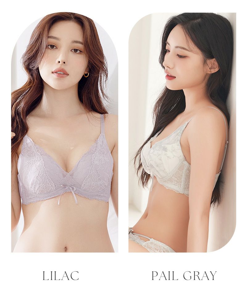 Leene フルールシャワーカシュクールブラ【ブラ単品】 / 痛くない脇高