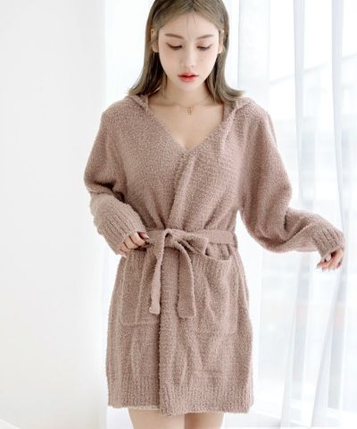 
      
      ルームウェア もこもこフード付きガウン
      
    