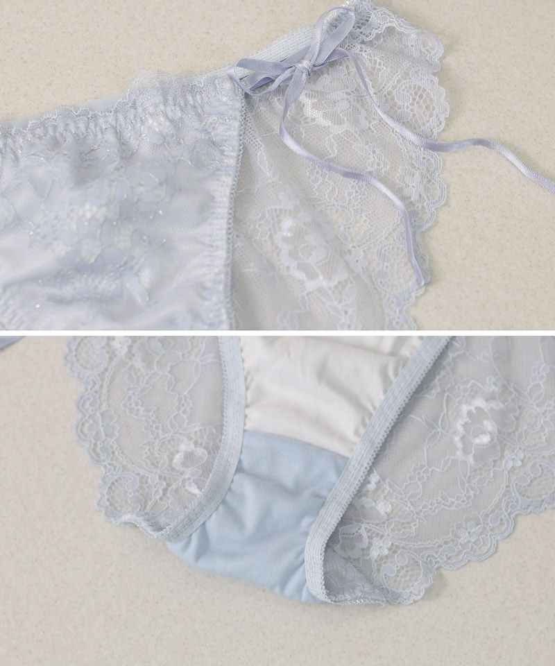 【予約販売】《Pliea》un ポワントレースブラ＆ショーツ